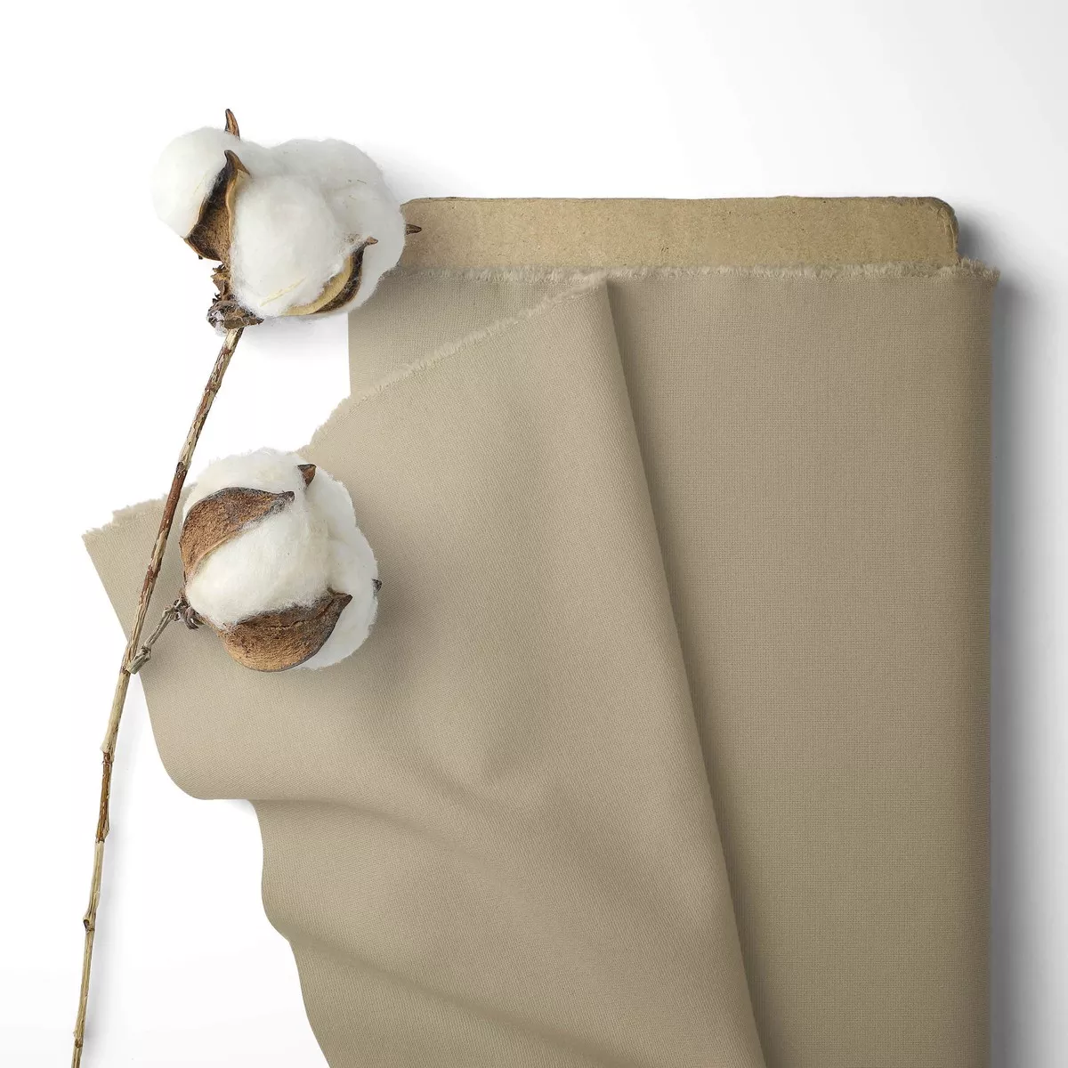 Solid Colour 100% Cotton Sheeting - Stone