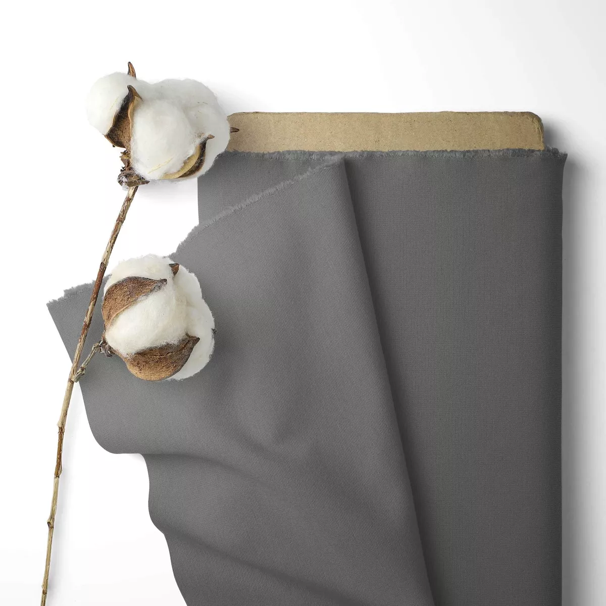 Solid Colour 100% Cotton Sheeting - Storm Dust