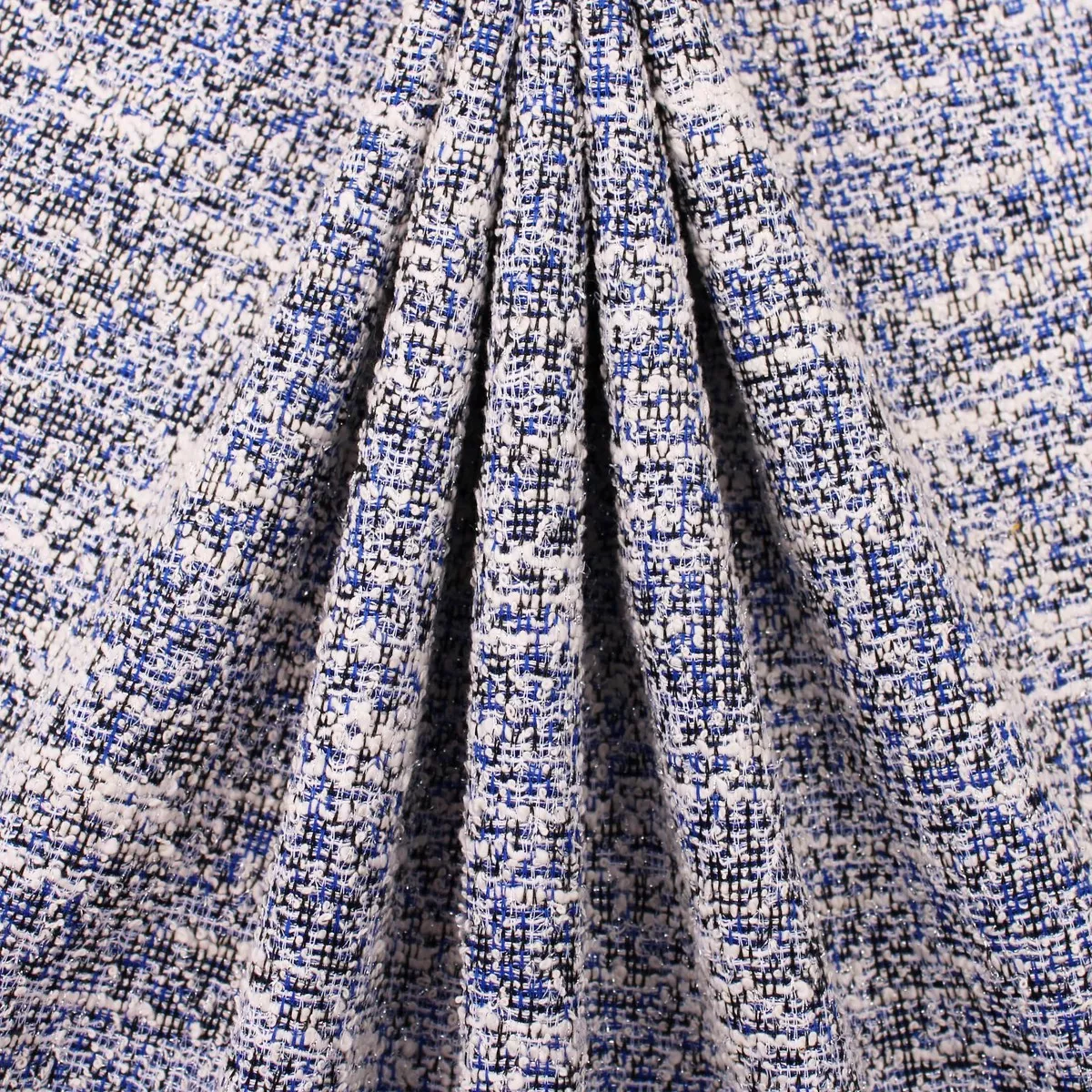 Sparkling Lurex Boucle - Blue