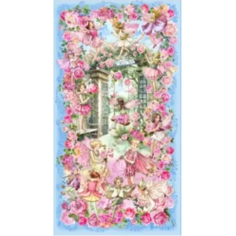 Spring Songs Flower Fairies SPRING SONGS FAIRY PANEL -24" REPEAT DDC12243-MULT-D Panel