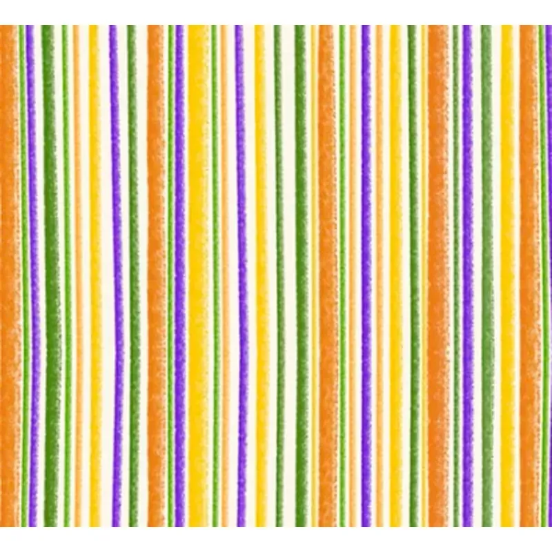 Steampunk Halloween 3 Stripe Yellow Fabric