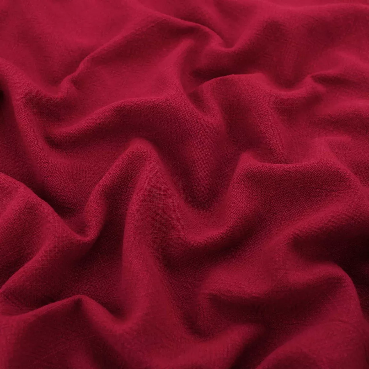 Stone washed Pure Linen - Red