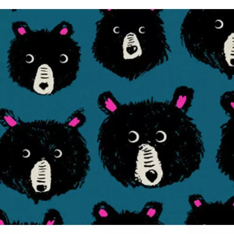 Teddy and the Bears Bear Animal Thunder Yardage