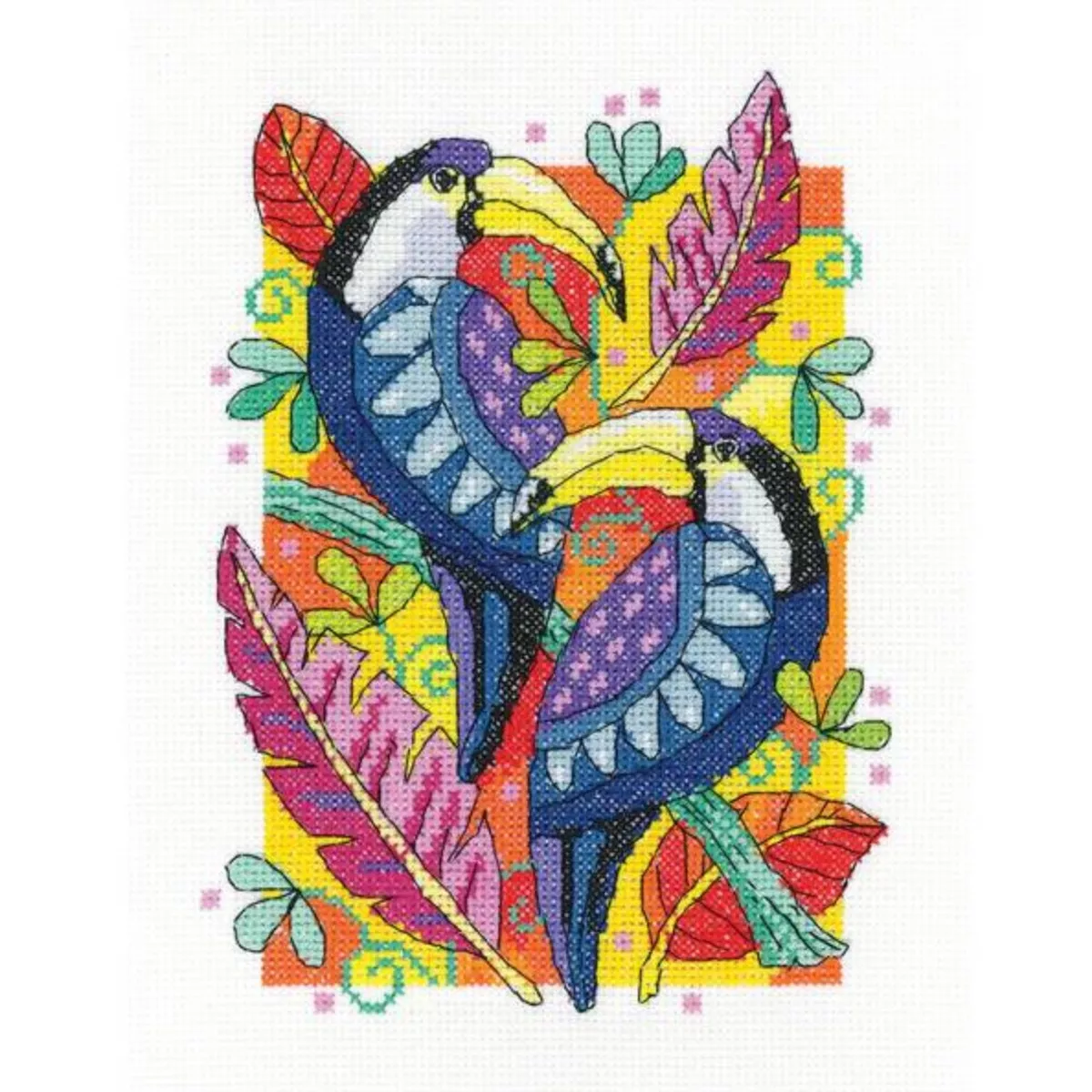 "Toucan" by Karen Carter - from the English brand Heritage Crafts - cross-stitch kit (price for the set)