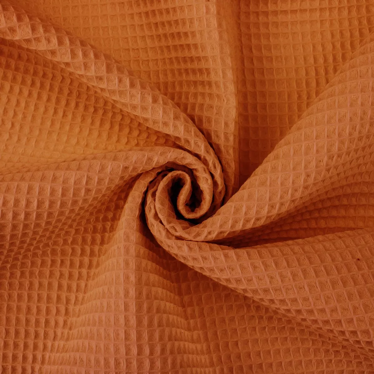 Waffle Cotton Honeycomb/Pique- Rust
