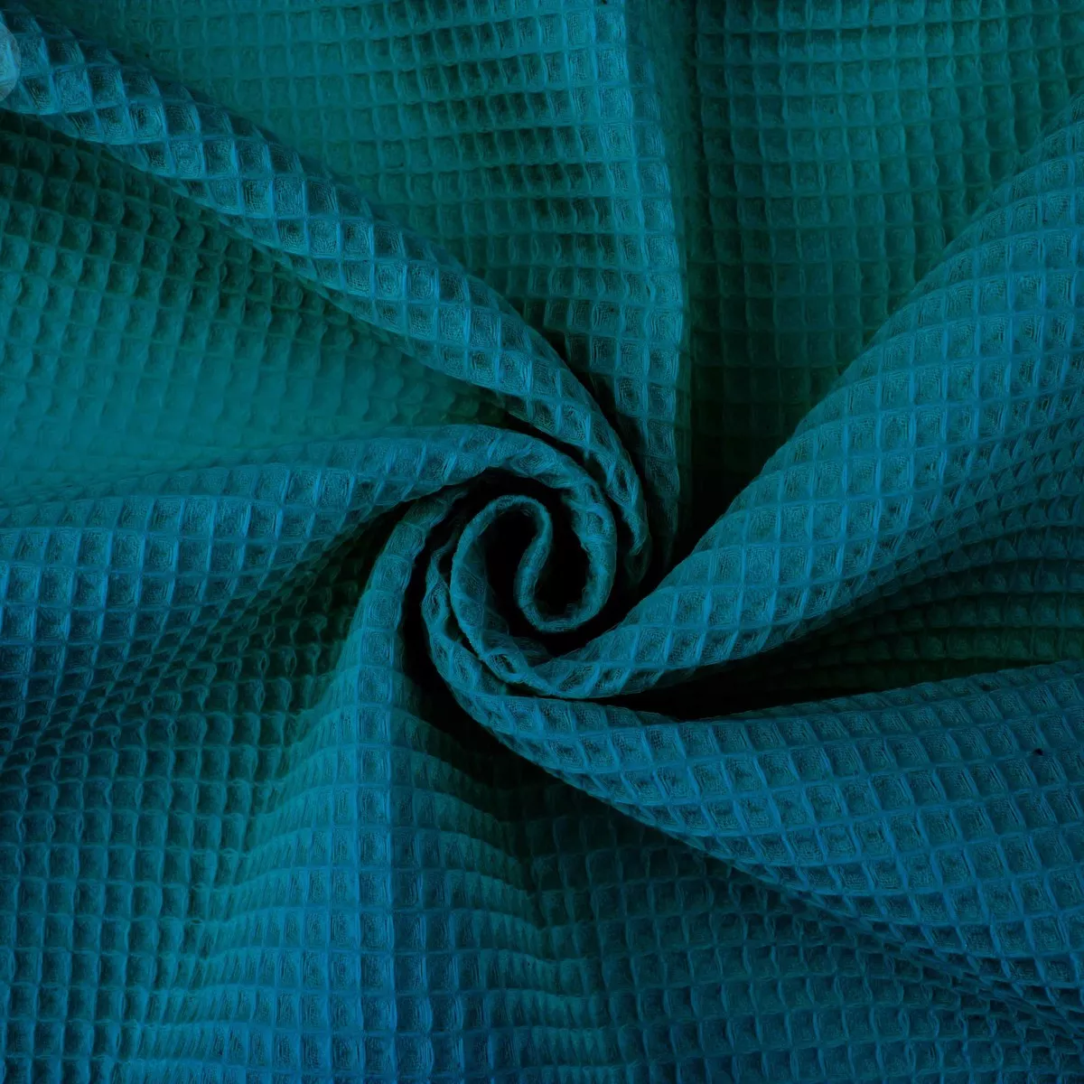 Waffle Cotton Honeycomb/Pique - Teal