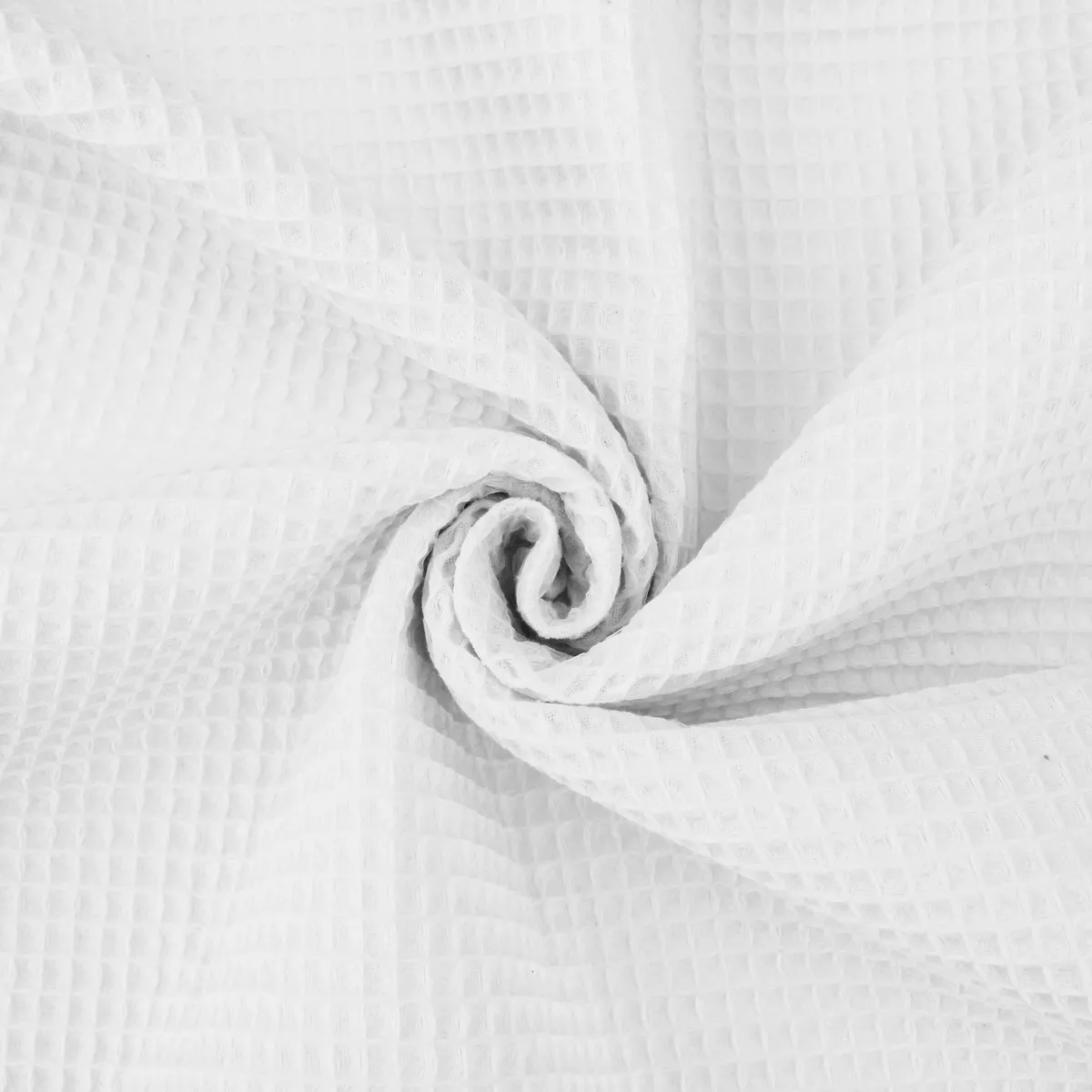 Waffle Cotton Honeycomb/Pique - White