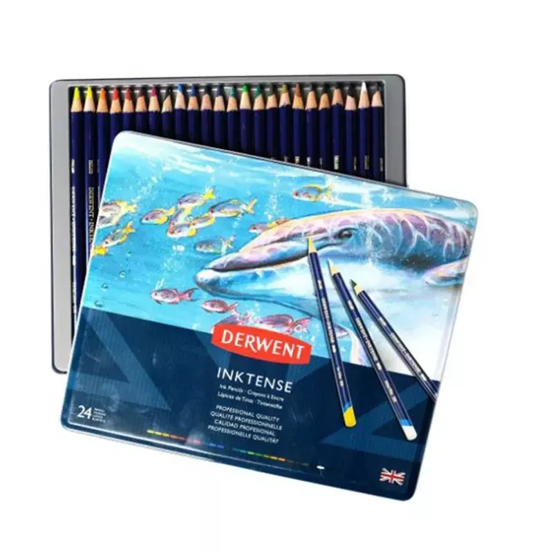 Winsor & Newton Derwent Inktense Pencil Tin Set - 24 Piece
