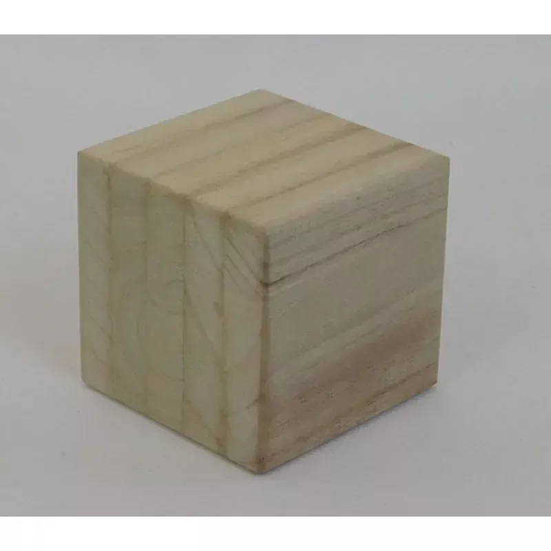 Wood Square Block Large Unfinished Craft Cube