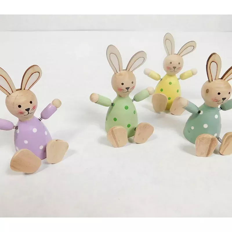 Wooden Rabbits - 4 Piece