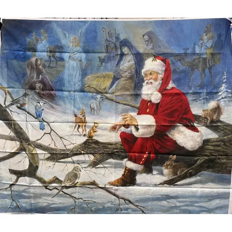 Woodland Santa Panel #125E