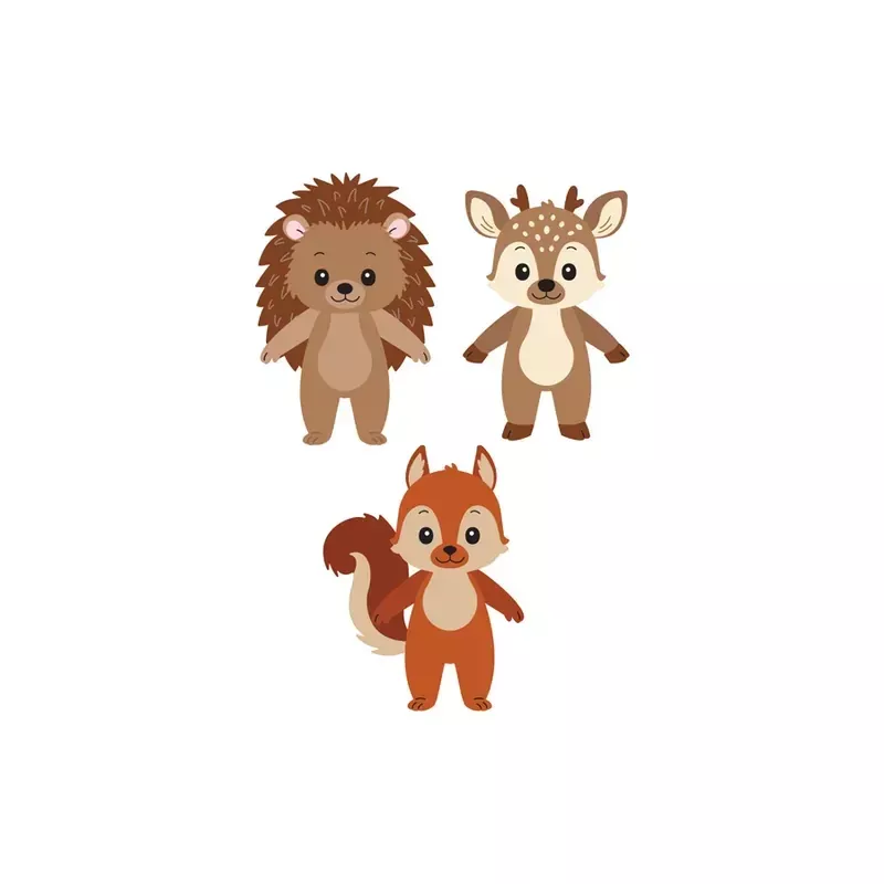 Woodland Trio Etched Dies by Allison Frazier