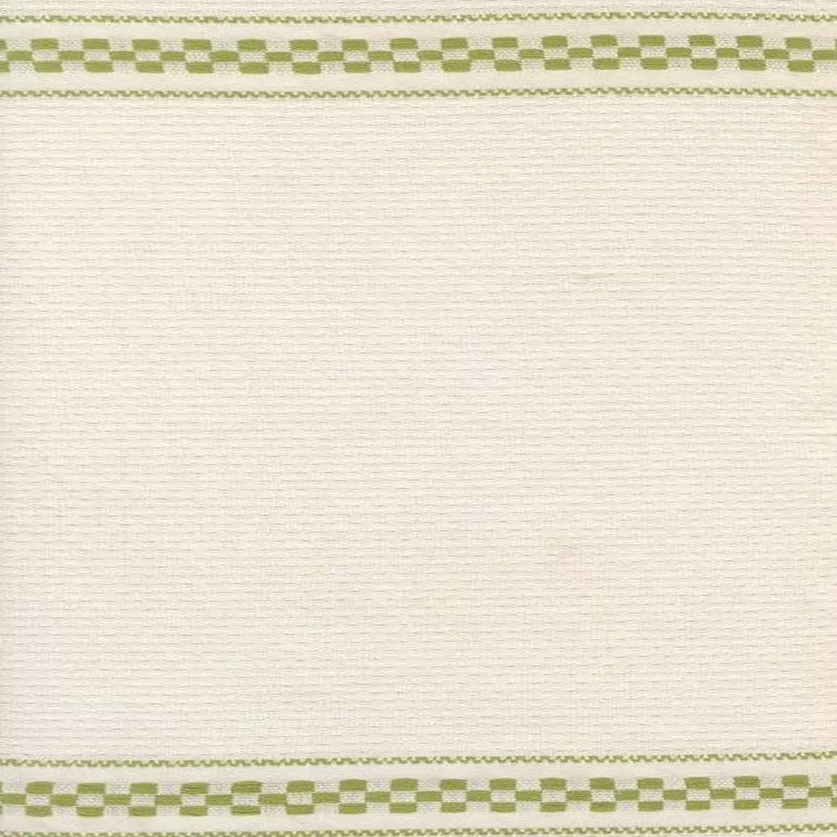 Woven Check 16" Toweling - Cream Green
