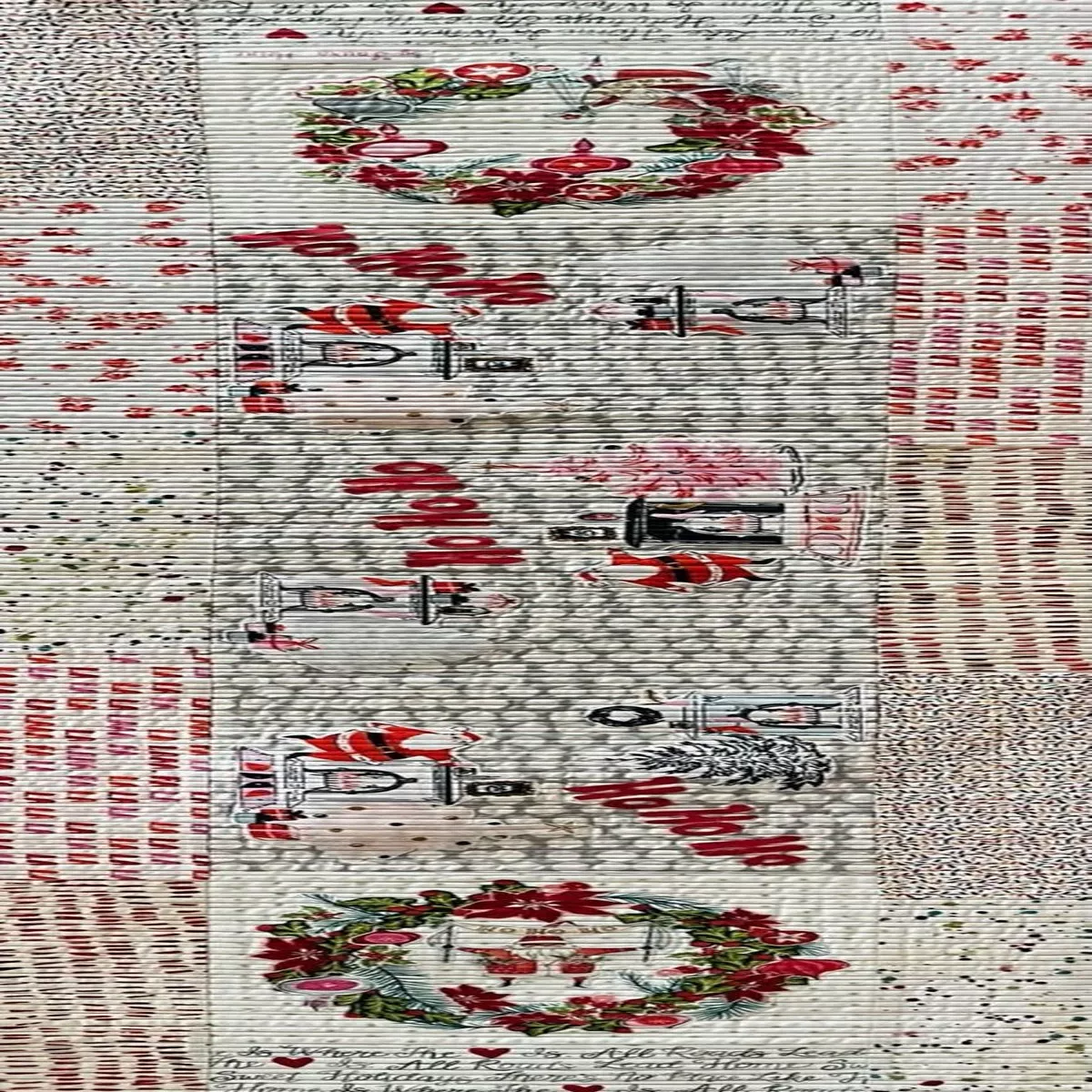 Wreath Table Runner by Laura Heine