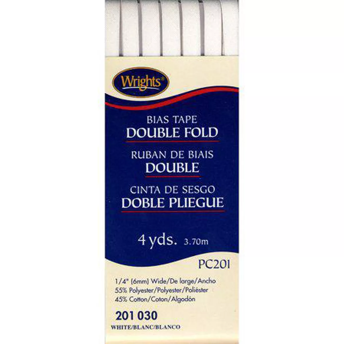 Wright Products Double Fold Bias Tape 1/4" X4yd