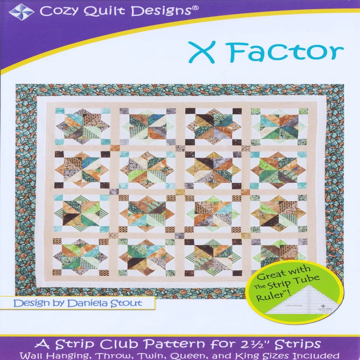 X Factor - Cozy Quilt Designs Pattern DIGITAL DOWNLOAD