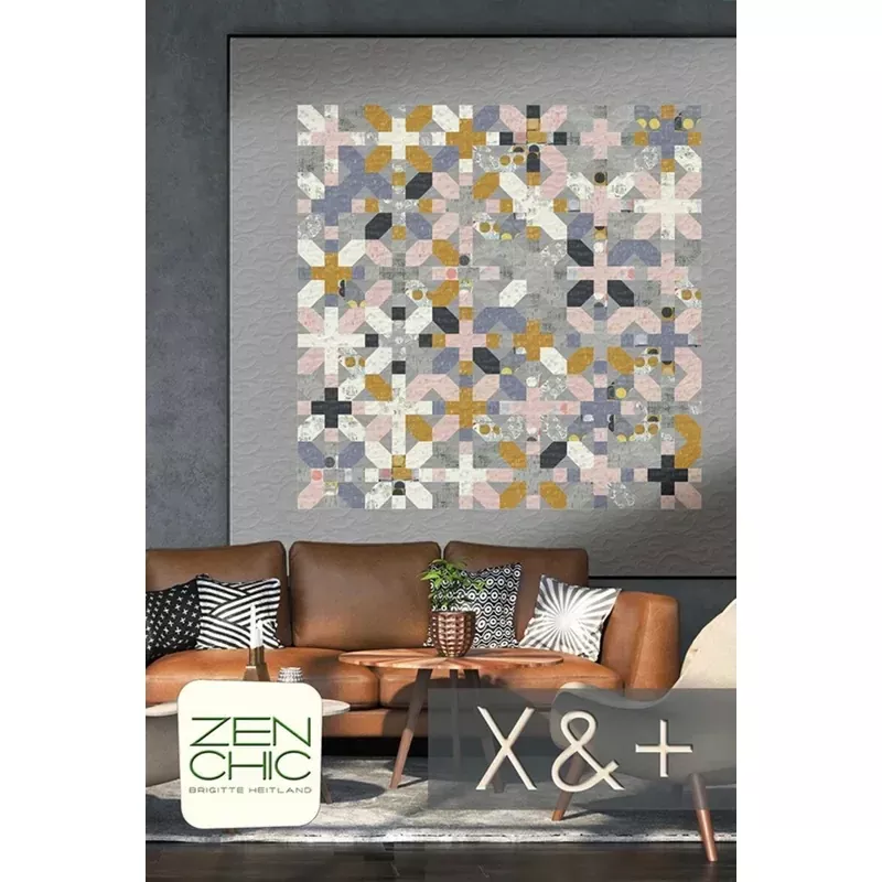 X & + Quilt Pattern by Brigette Heitland of Zen Chic - XP3QP