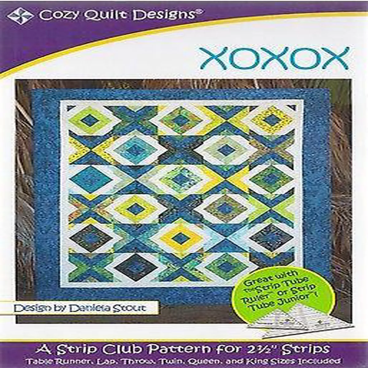 XOXOX - Cozy Quilt Designs Pattern DIGITAL DOWNLOAD