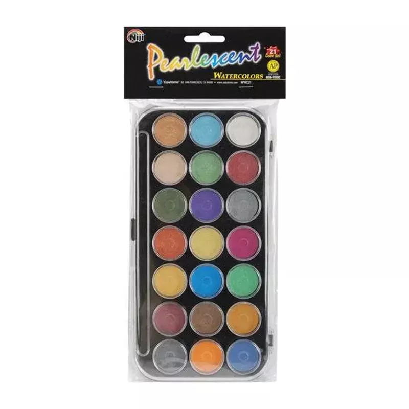 Yasutomo Niji Pearlescent Watercolor Set - 21 Piece