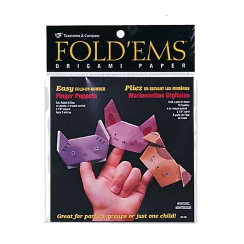 Yasutomo Origami - Finger Puppets - 12 Sheets