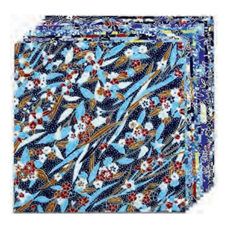 Yasutomo Origami - Yuzen Blue - 10 Sheets