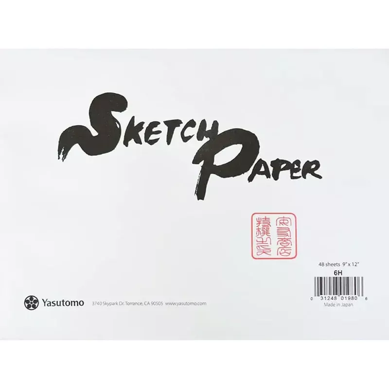 Yasutomo Sketch Sumi Paper - 9-inch x 12-inch - 100 Piece