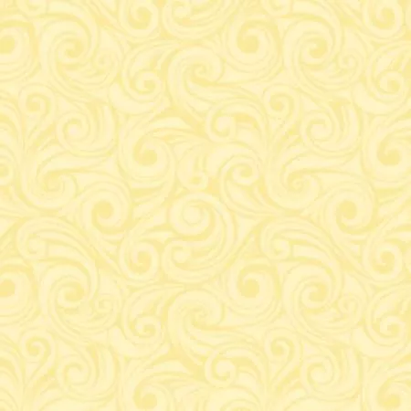 Yellow Swirls:Tea For Two by Quilt Doodle Designs for Marcus