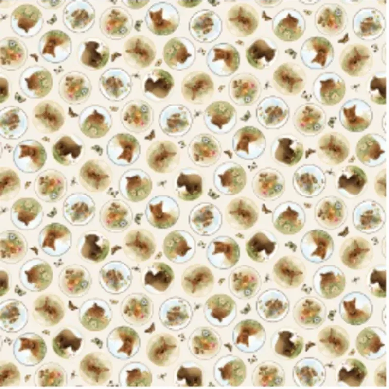Young of the Year Medallions Cream Yardage