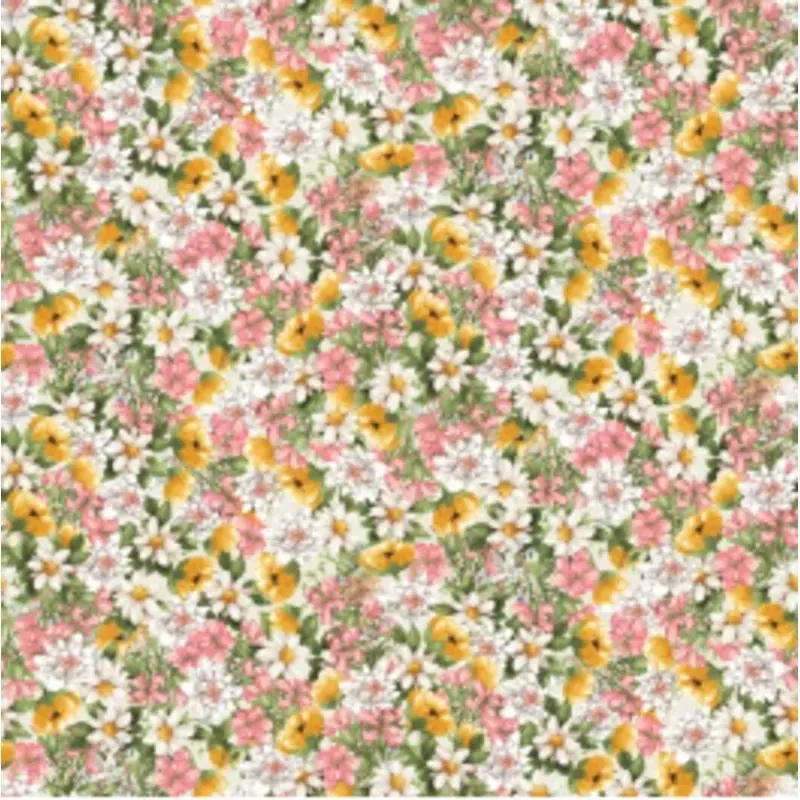 Young of the Year Packed Floral Butter Yardage