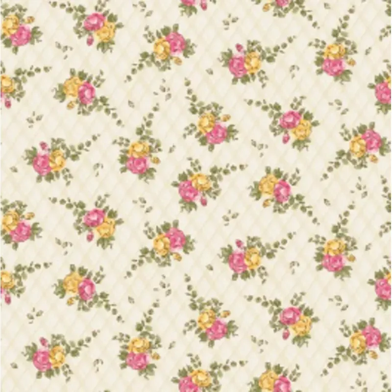 Young of the Year Small Floral Cream Yardage