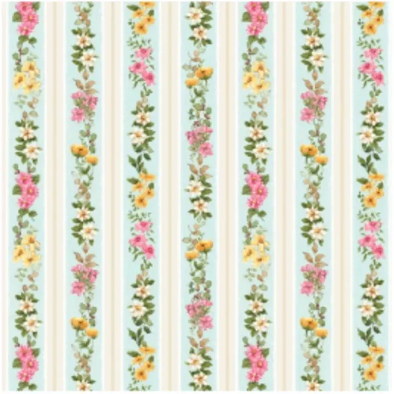 Young of the Year Small Stripe Blue Powder Yardage