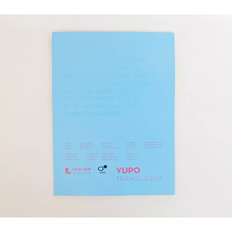 Yupo Paper Pad - 10/Sheets - 104lb Transparent (view sizes)