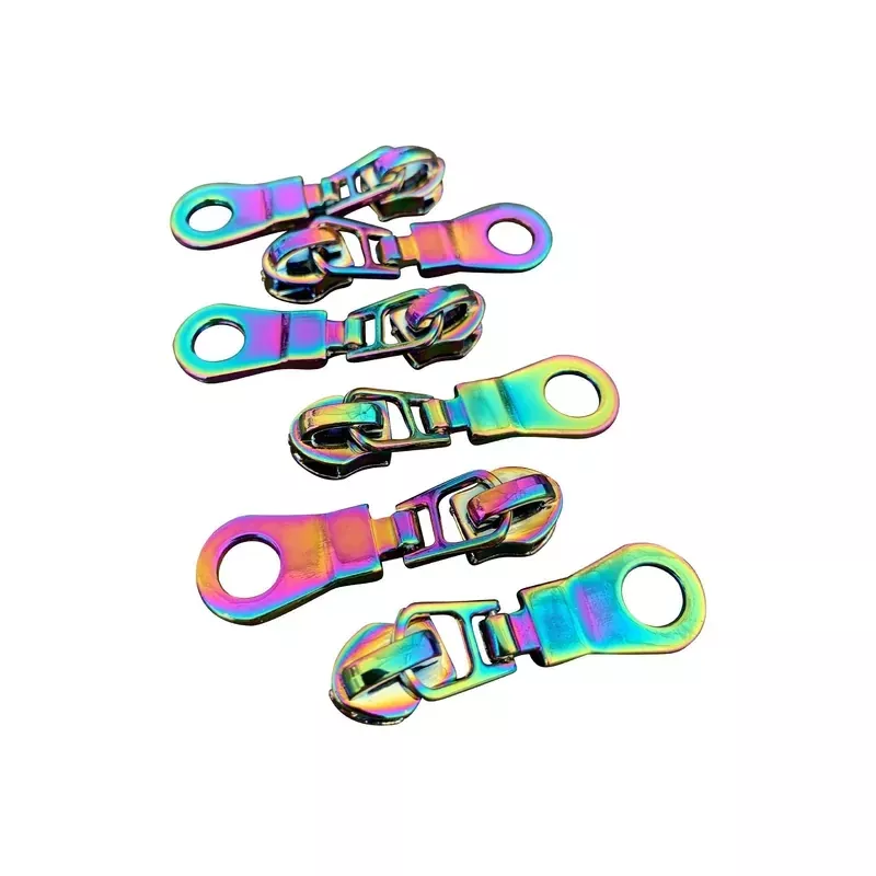 Zipper Pulls Rainbow Iridescent